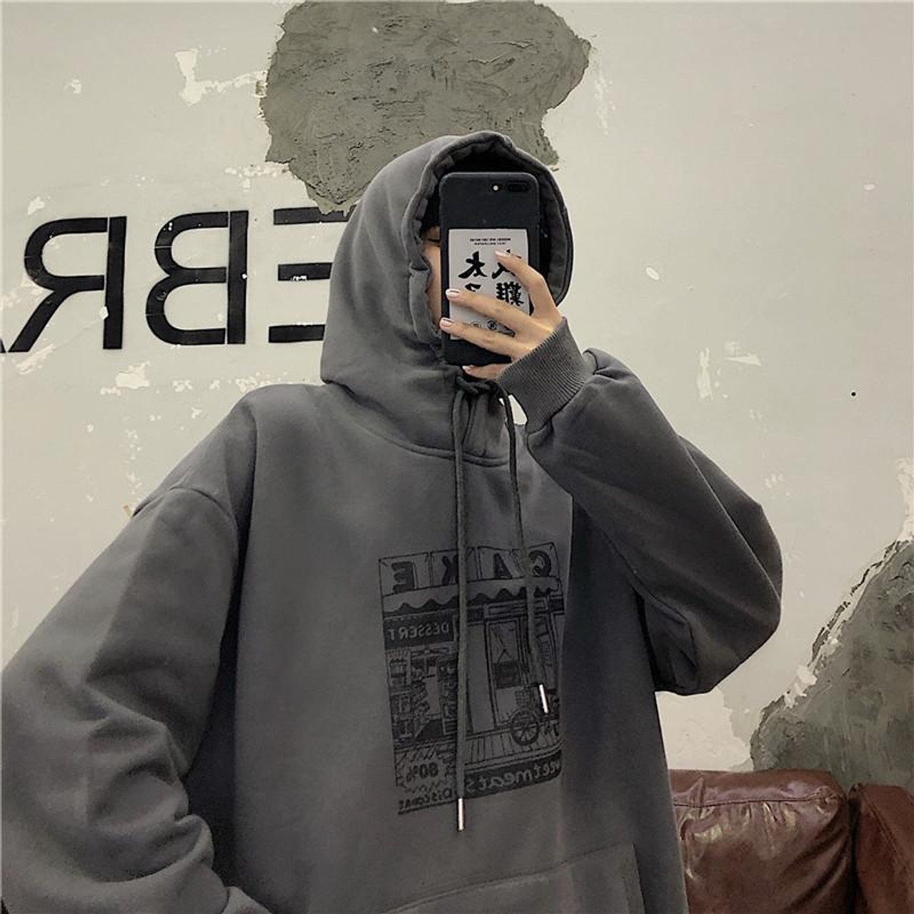 groupofuniverse【KAKAZZY】bf style hoodie