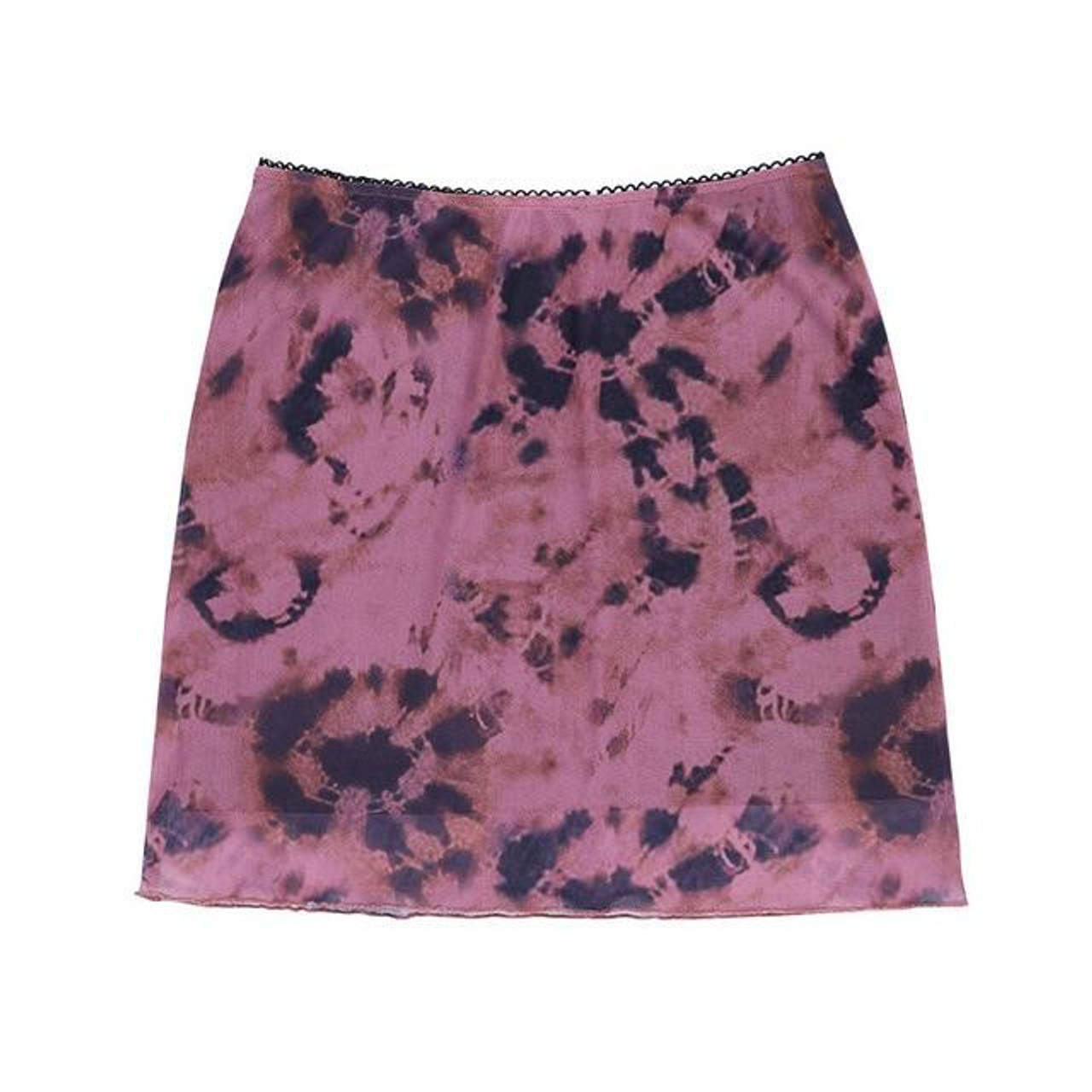 PASTEL GOTH AESTHETIC TIE DYE MINI SKIRT - Cosmique Studio