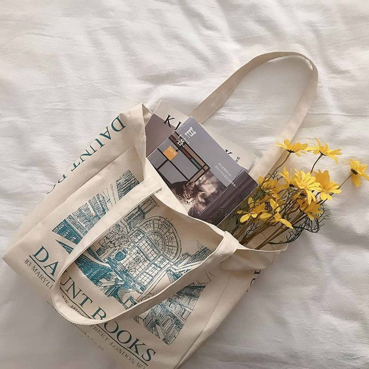 Hearts Organic Canvas Tote Bag — Cara Donaghey