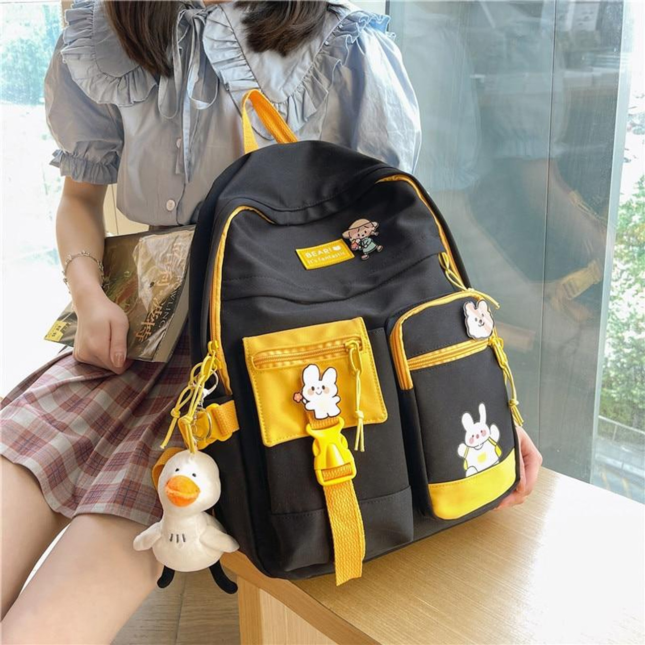 Duck Design Cute School Backpack