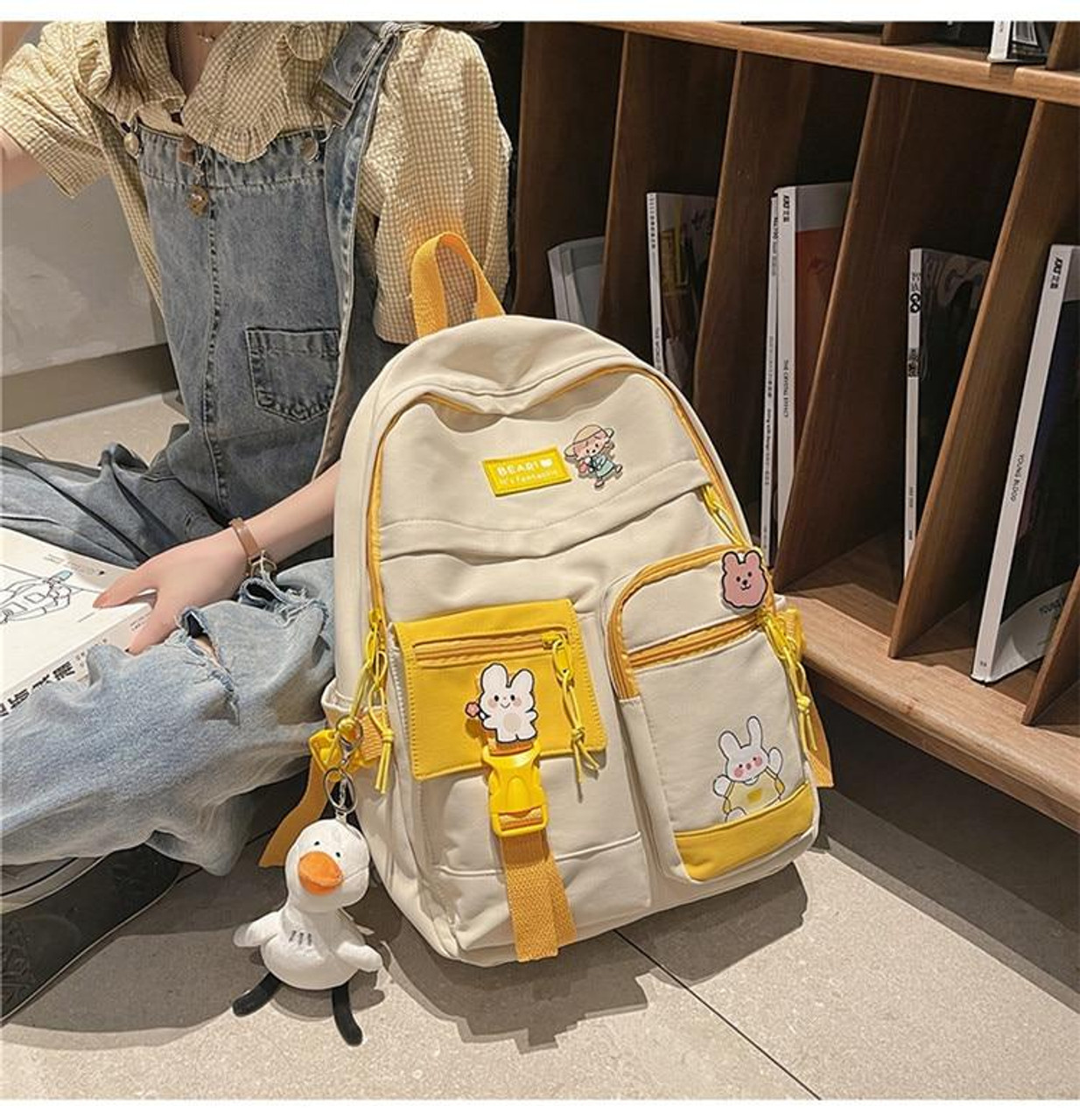 Duck Design Cute School Backpack