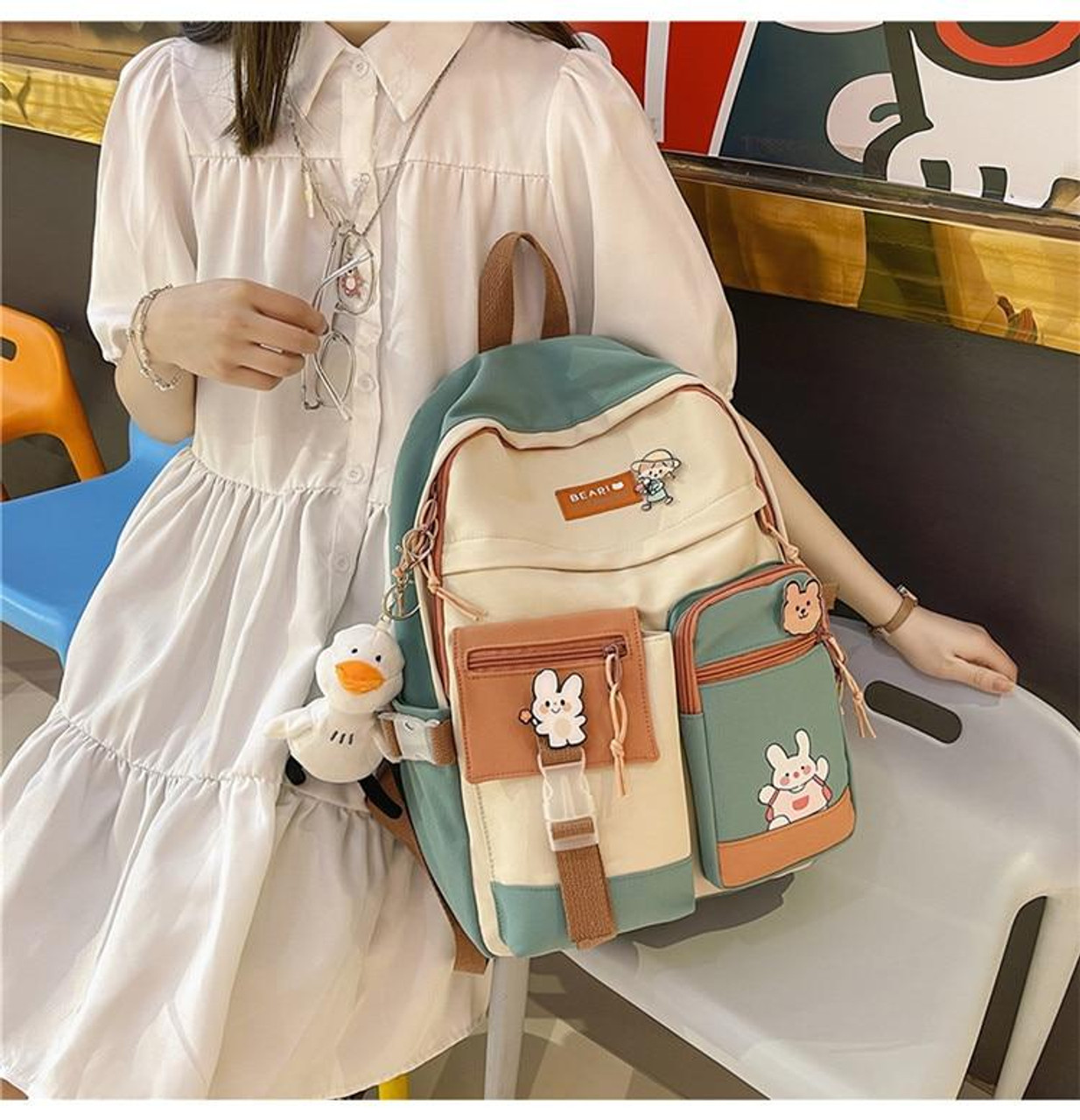 Baby Duck with a School Bag Sublimation Graphic by Kookie House · Creative  Fabrica
