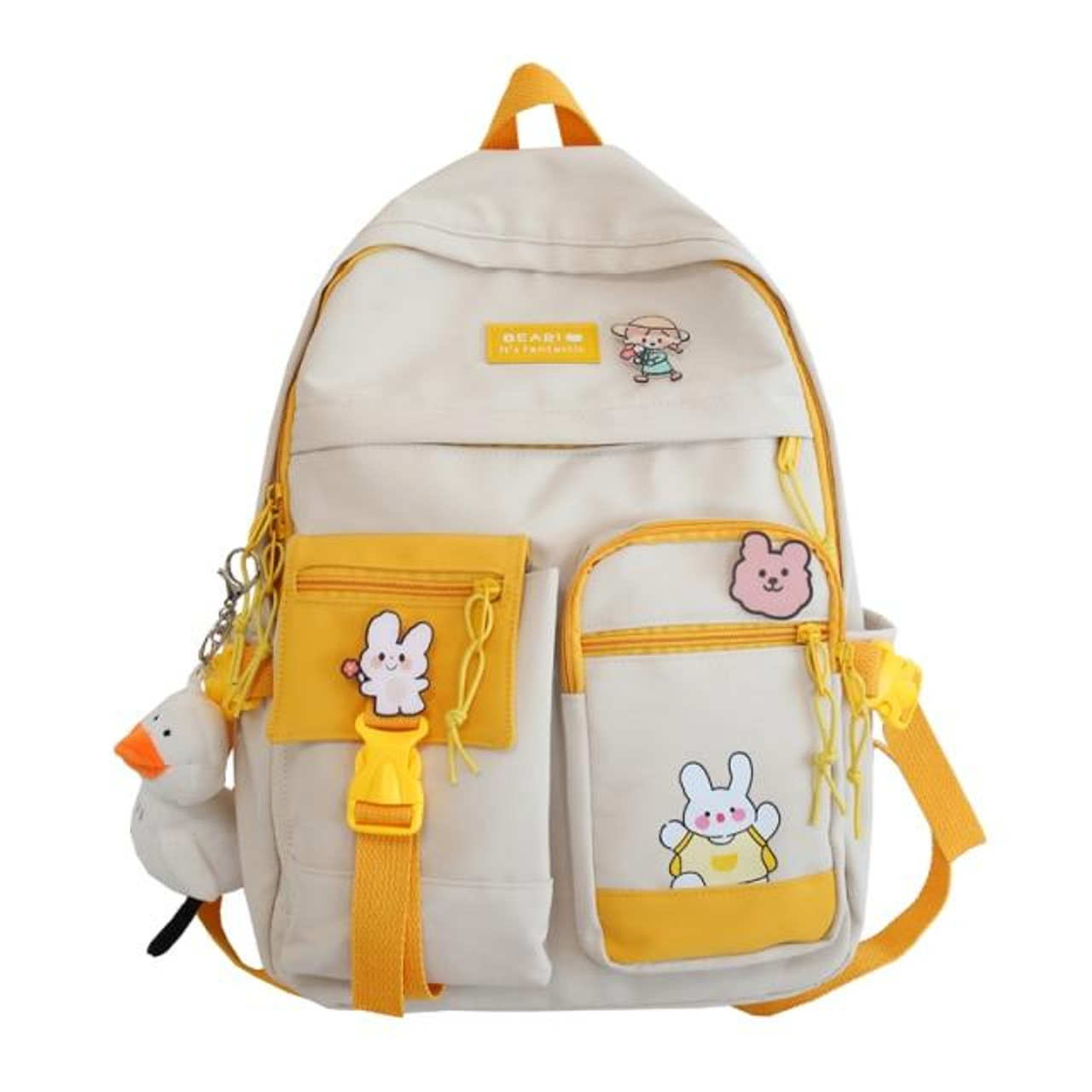 DUCK DESIGN CUTE SCHOOL BACKPACK - Cosmique Studio