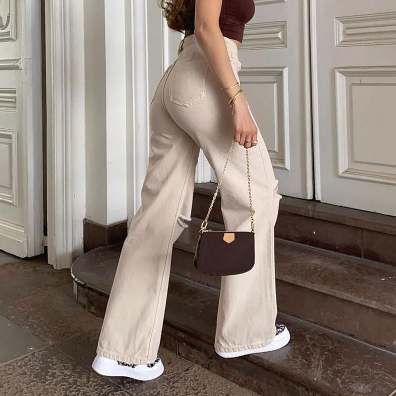 Beige Pants & Trousers - All Womens Beige Pants | Peppermayo