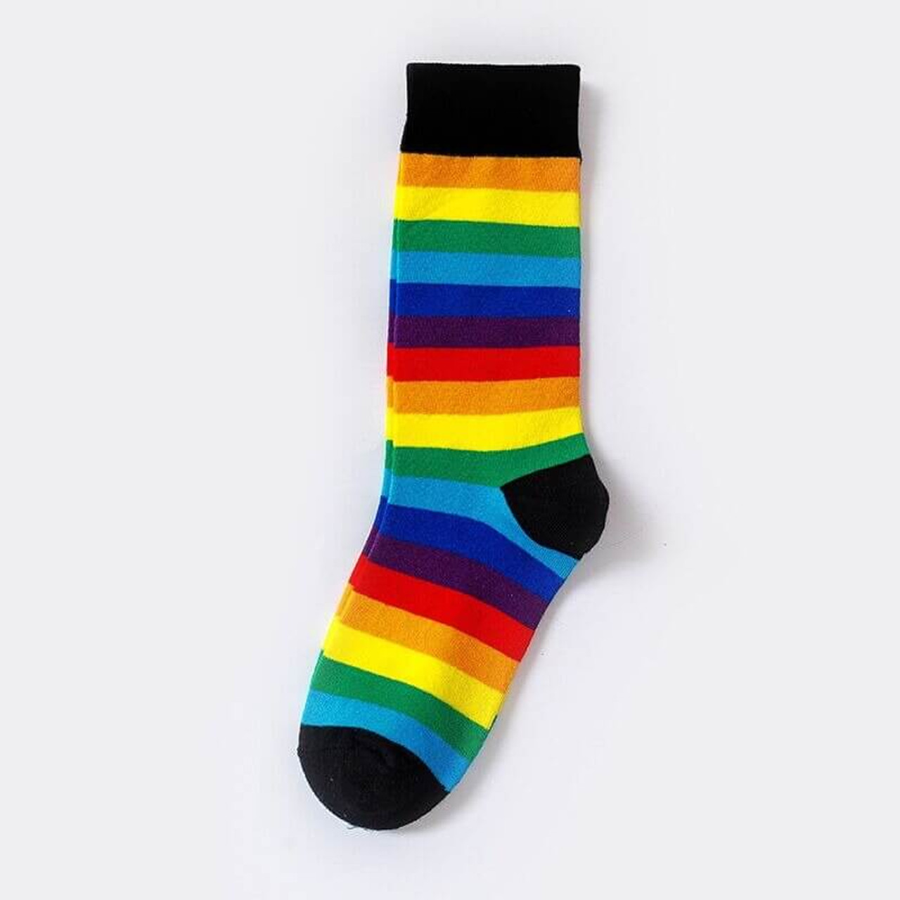 Classic Rainbow Striped Men's Socks