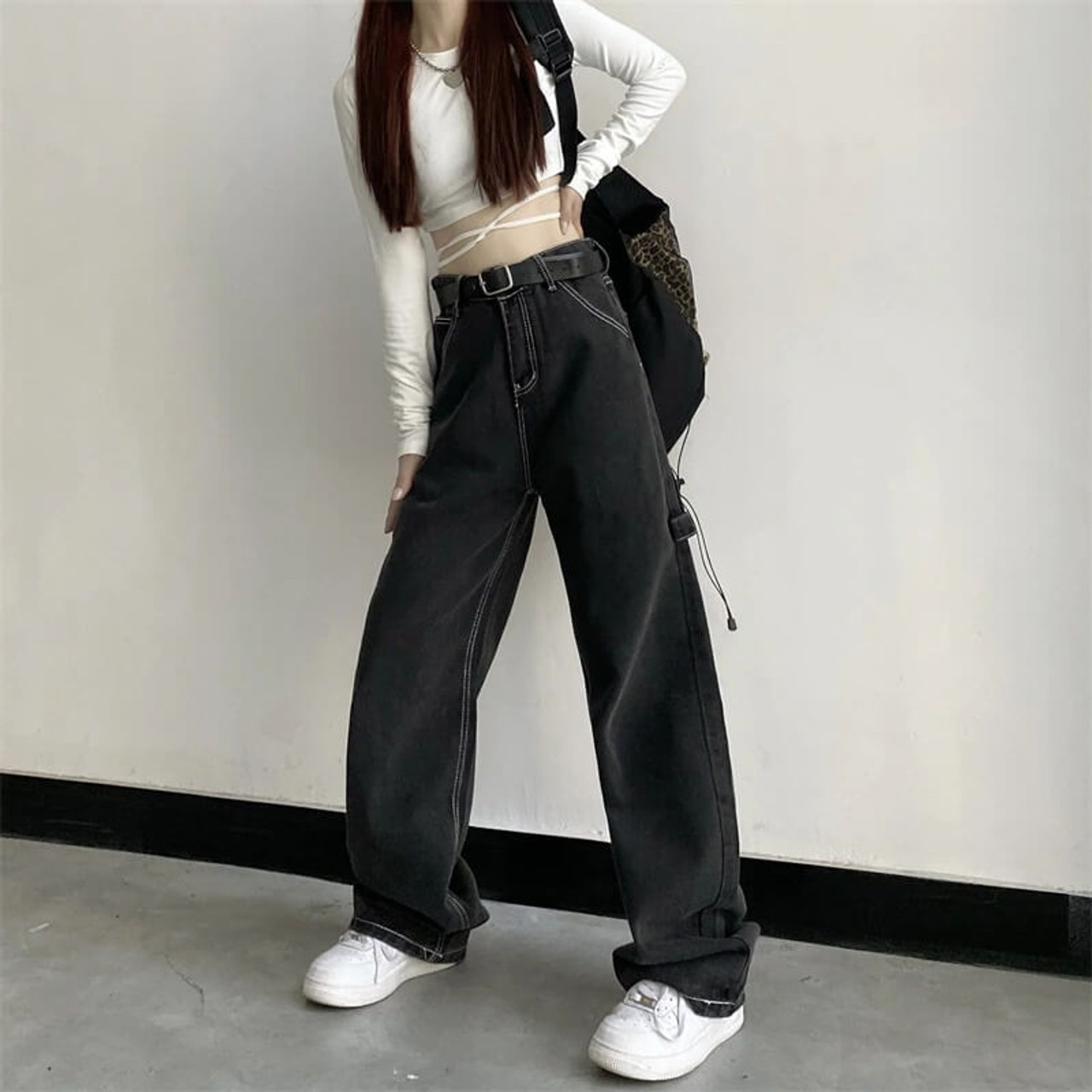 Baggy Jeans Y2k Women's Pants Woman High Waist Female Clothing