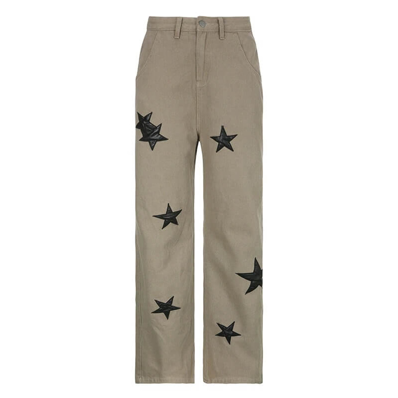 Y2K Stars Basic Pants - Cosmique Studio