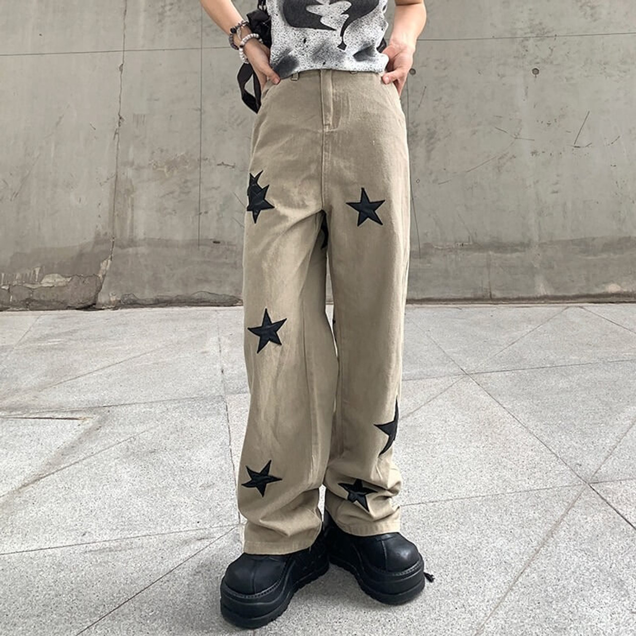 Y2K Stars Basic Pants