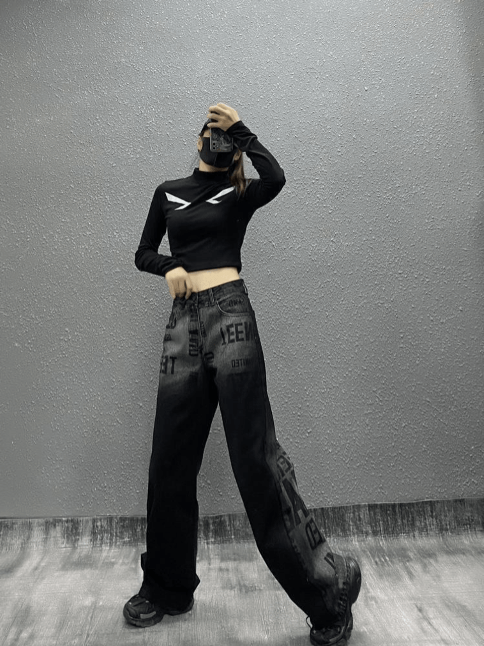 Grunge Aesthetic Extreme Ripped Jeans - Cosmique Studio