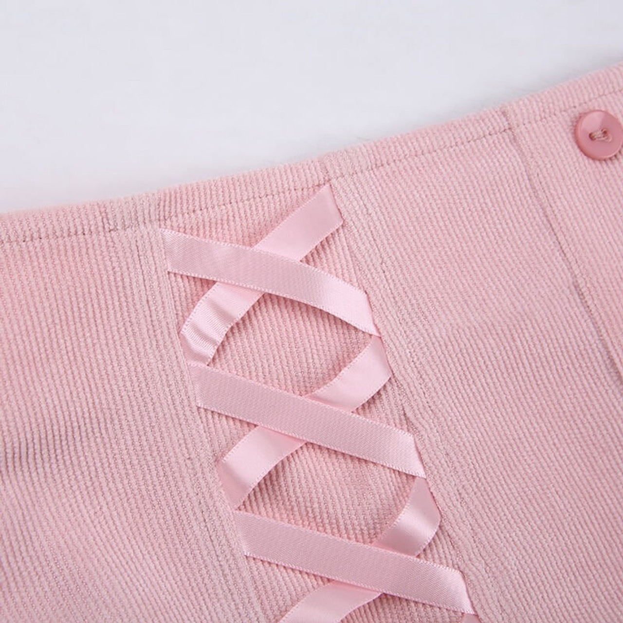Coquette Aesthetic Pink Mini Skirt - Cosmique Studio