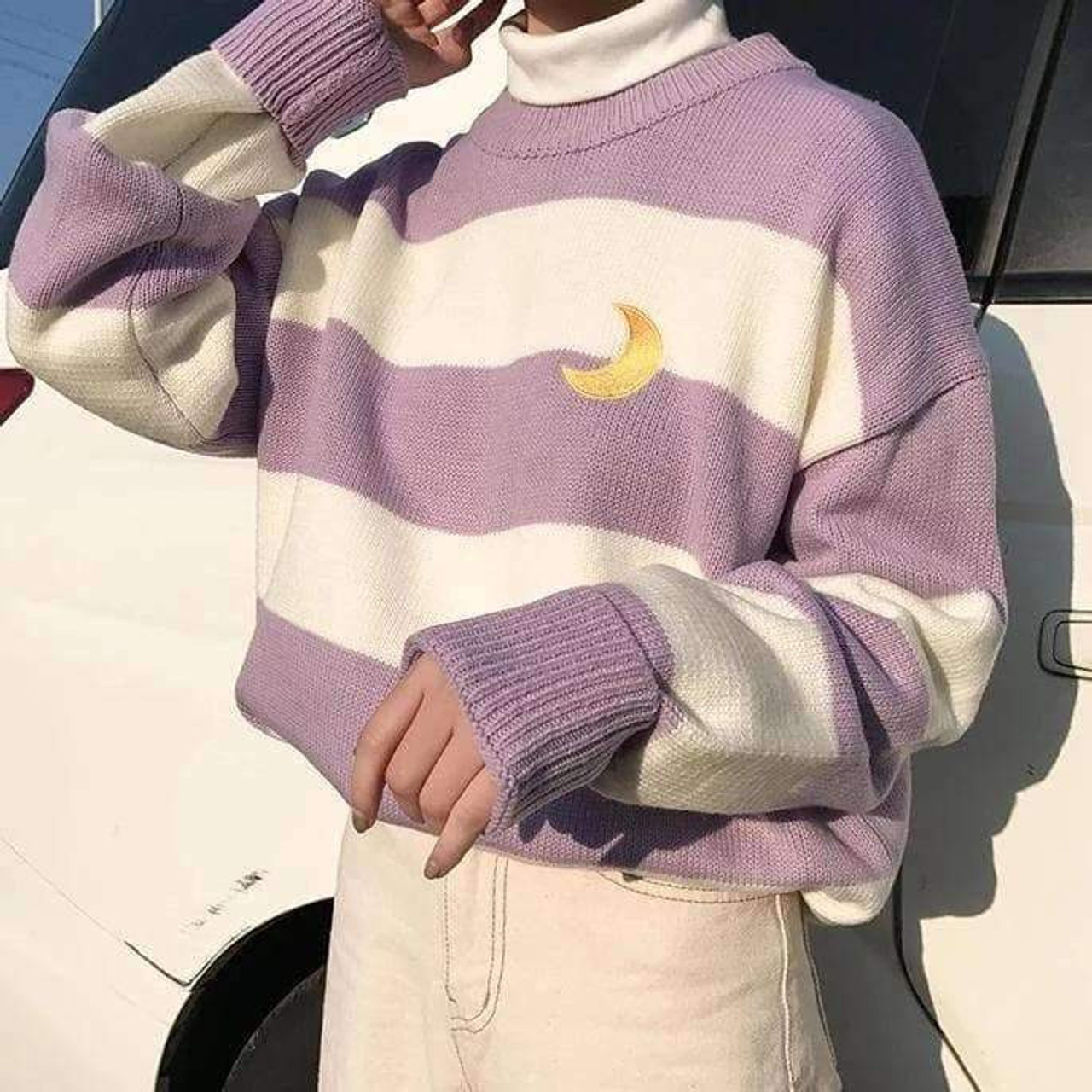 Purple 2025 sweater aesthetic