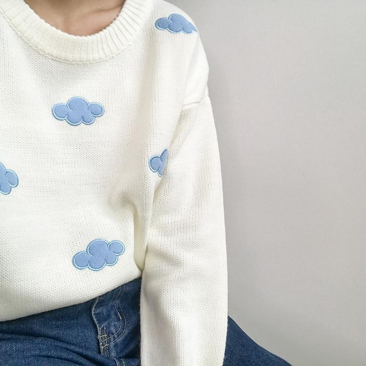 Kawaii Clouds Soft Sweater - Cosmique 