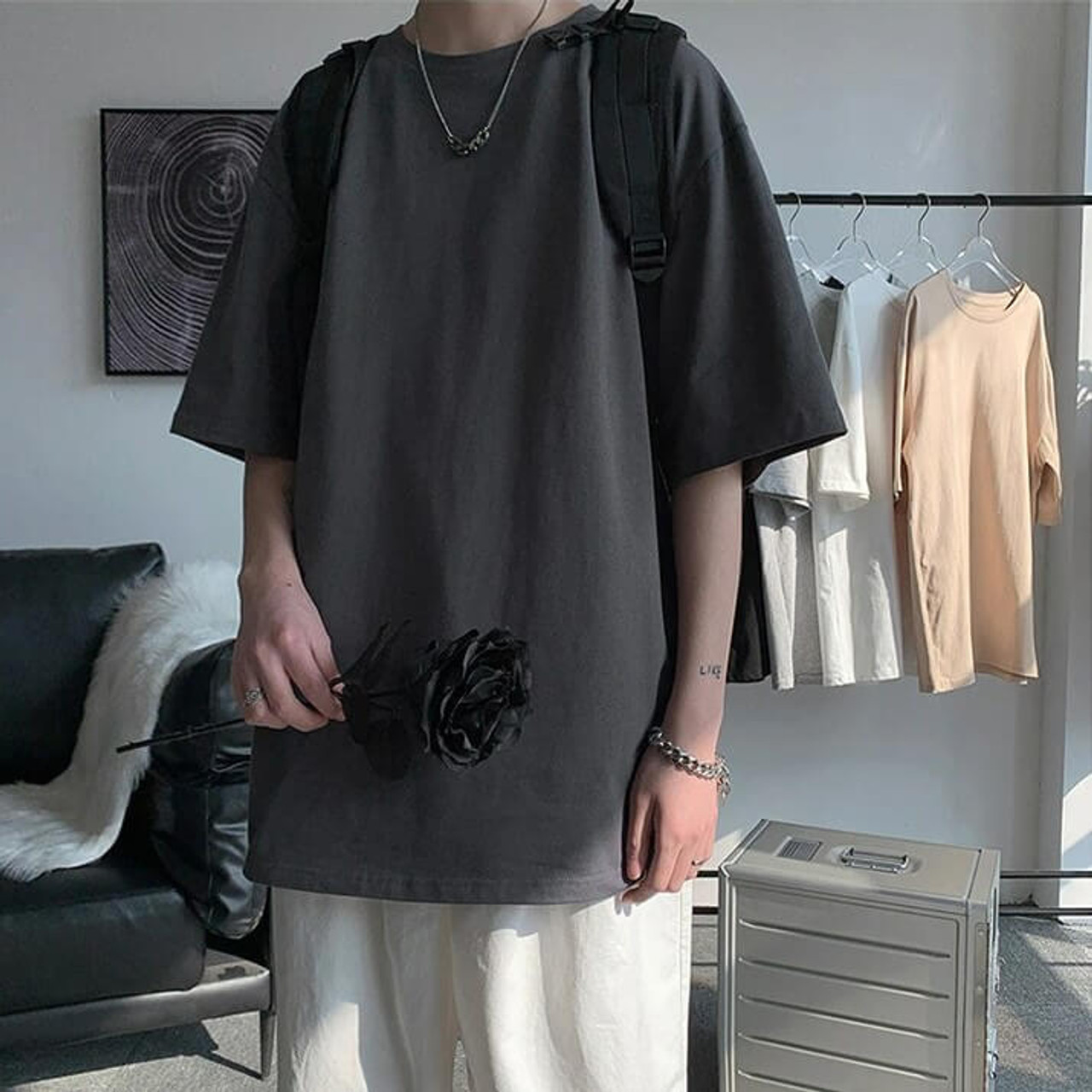 Oversize Basic Unisex Tee - Cosmique Studio