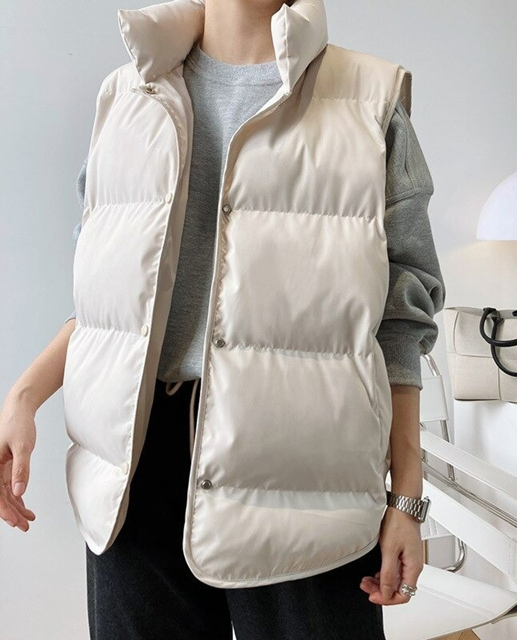 Sleeveless Puffer Unisex Jacket - Cosmique Studio