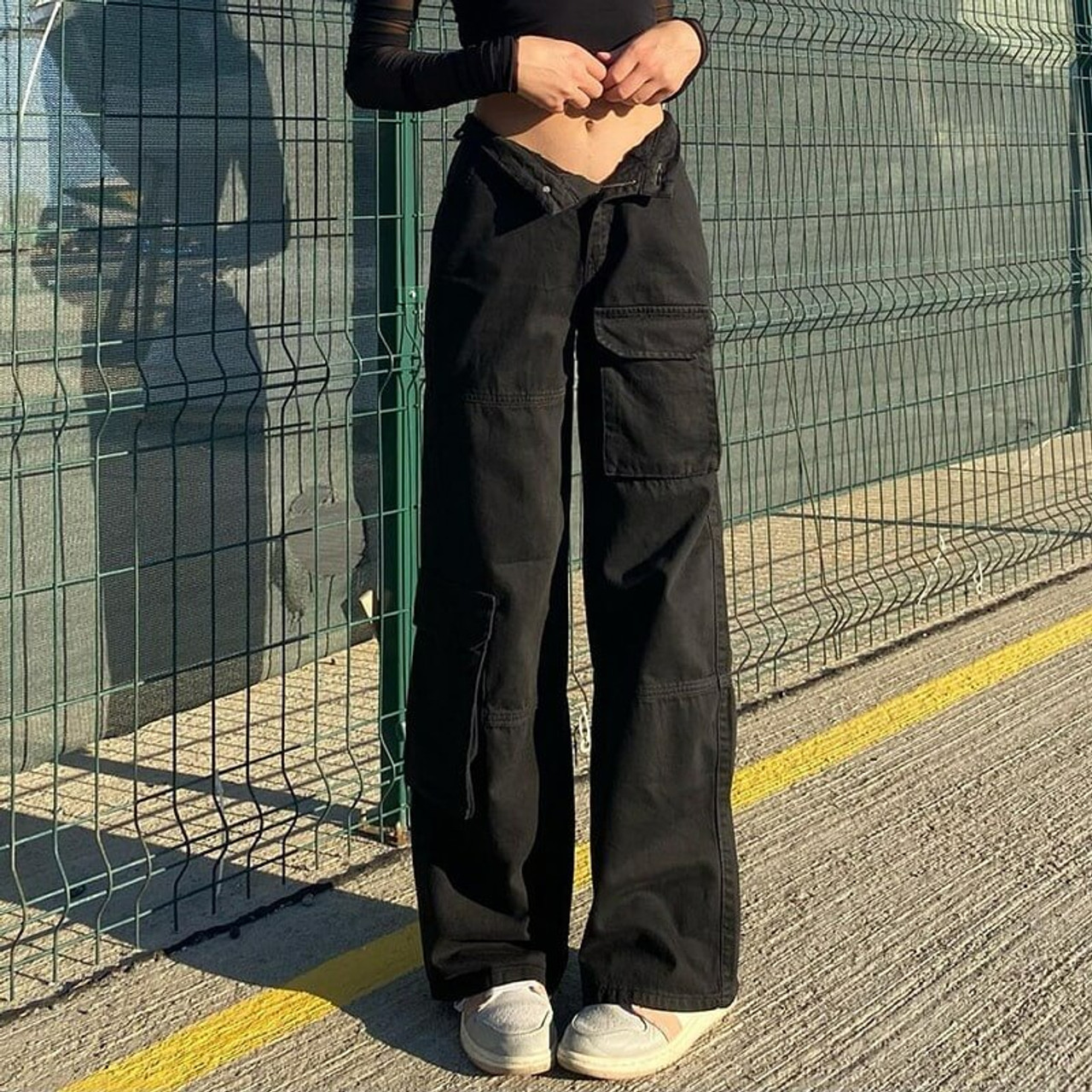 Y2k Baggy Cargo Pants - Cosmique Studio