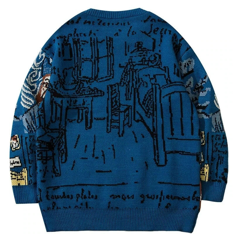 Art Hoe Van Gogh Sweater - Cosmique Studio