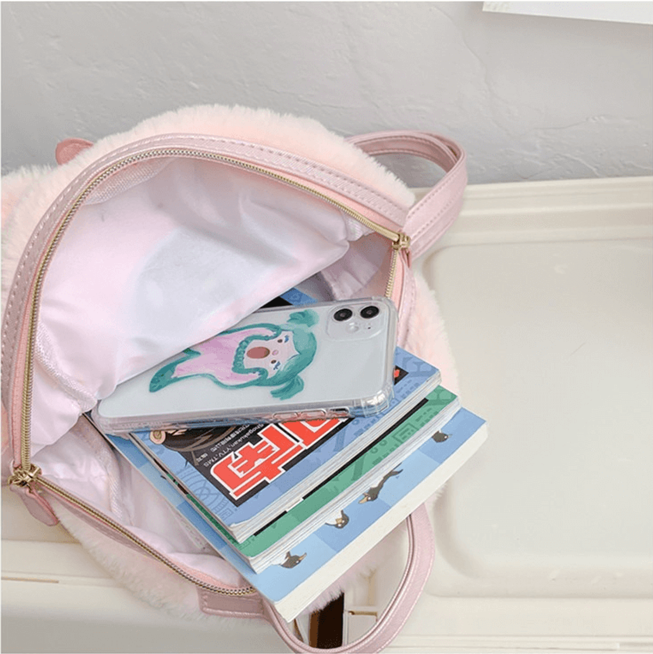 My Melody Inspired Pink Star-Shaped Backpack Book Bag – PeachyBaby