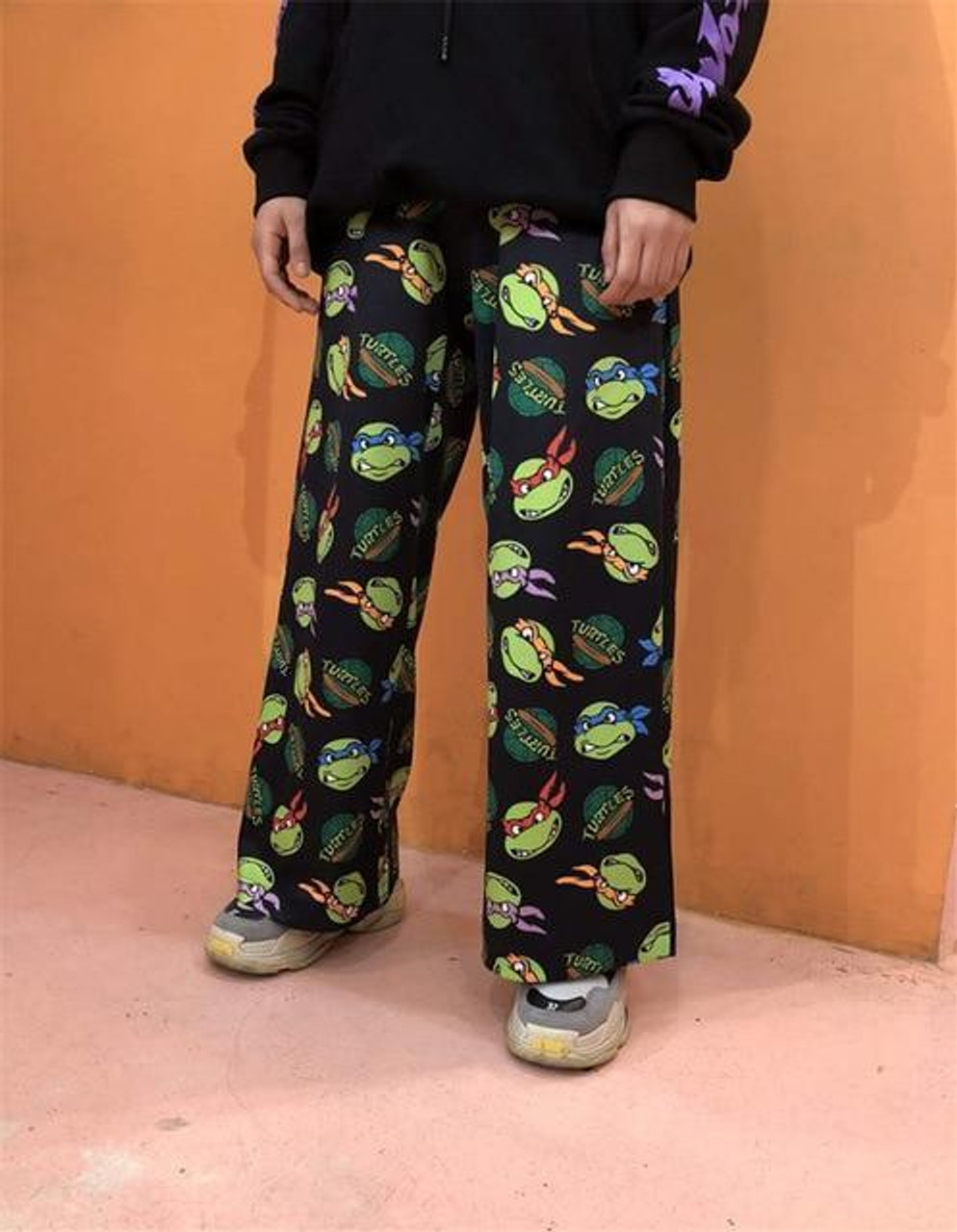 NINJA TURTLES PRINTED WIDE LEG PANTS Cosmique Studio