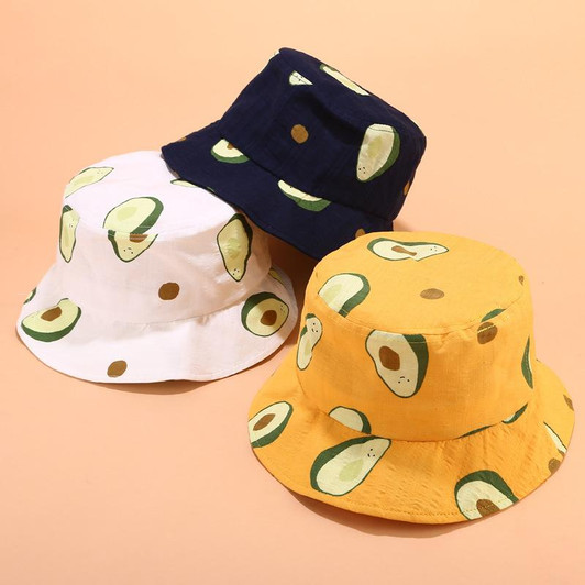 AVOCADO AND ICE CREAM BUCKET HAT-Cosmique Studio