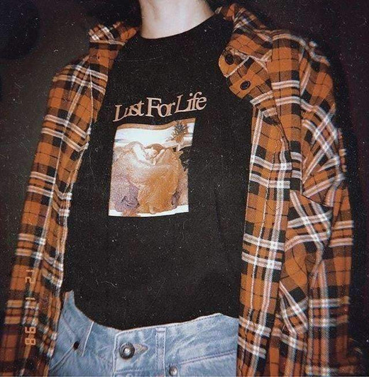 lust for life tee in black
