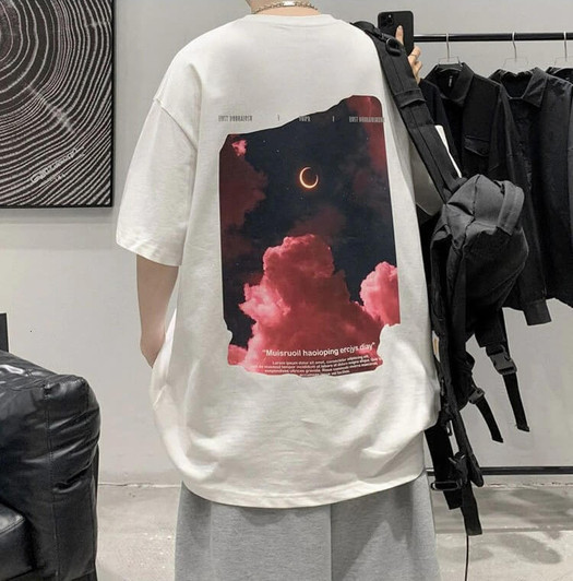 Oversize Aesthetic Sky Tee