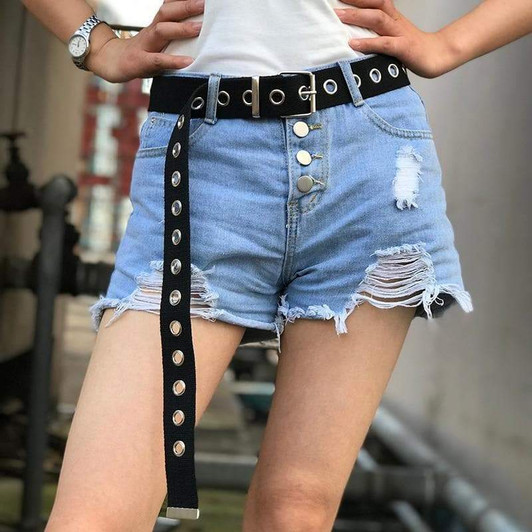 CANVAS PUNK LONG BELT-Cosmique Studio