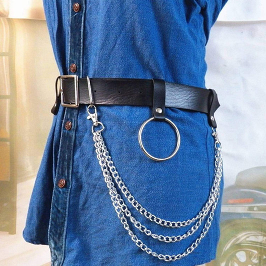 CHAINED HOLE BELT-Cosmique Studio