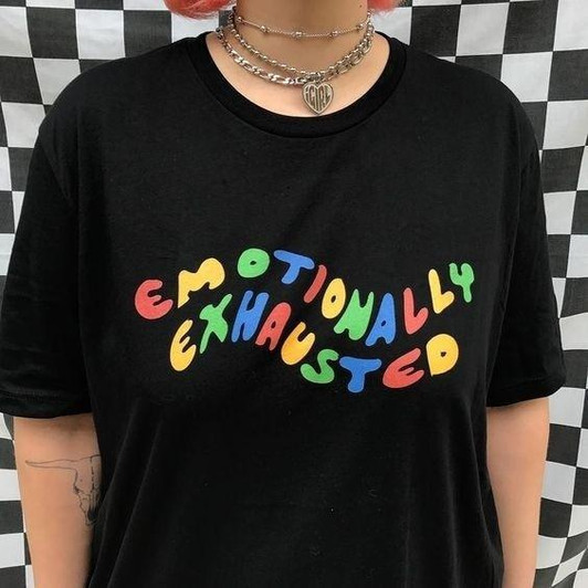 EMOTIONALLY EXHAUSTED TEE-Cosmique Studio