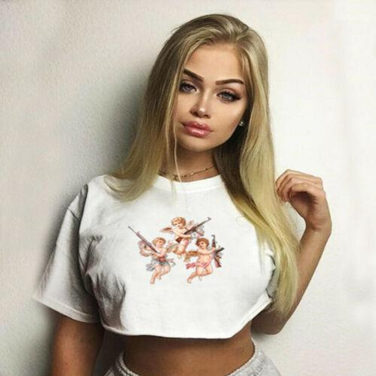 CUTE ANGEL CROP TOP - Cosmique Studio