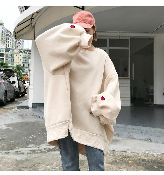 HARAJUKU STYLE LARGE SIZE SWEATSHIRT - Cosmique Studio HARAJUKU STYLE LARGE SIZE SWEATSHIRT - Cosmique Studio