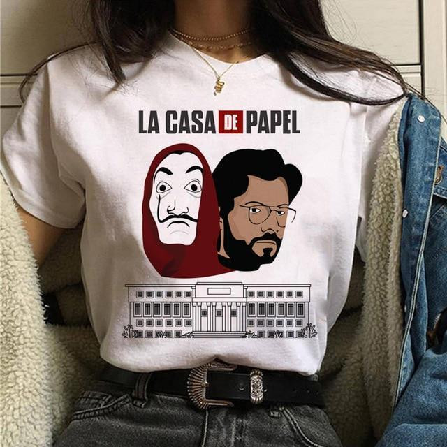 LA CASA DE PAPEL PRINTED TEE - Cosmique Studio