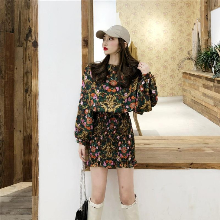 VINTAGE BOHO STYLE SEXY STYLISH RUFFLES MINI DRESS-Cosmique Studio-Aesthetic-Egirl-Grunge-Clothing VINTAGE BOHO STYLE SEXY STYLISH RUFFLES MINI DRESS-Cosmique Studio-Aesthetic-Egirl-Grunge-Clothing