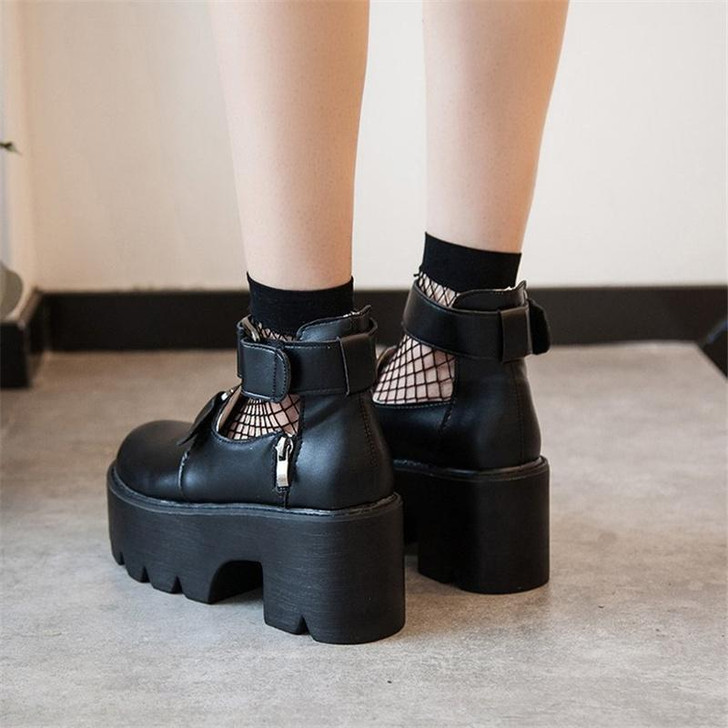 EGIRL STYLE BLACK PLATFORM SHOES-Cosmique Studio-Aesthetic-Egirl-Grunge-Clothing EGIRL STYLE BLACK PLATFORM SHOES-Cosmique Studio-Aesthetic-Egirl-Grunge-Clothing