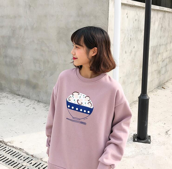 KAWAII THICK SWEATSHIRT-Cosmique Studio-Aesthetic Clothing Store