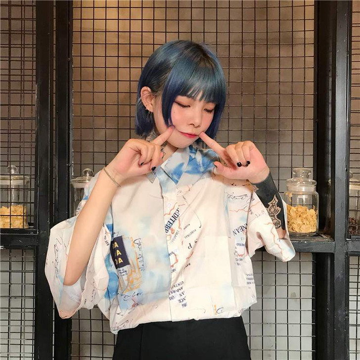 HARAJUKU STREETWEAR OVERSIZED SHIRT-Cosmique Studio HARAJUKU STREETWEAR OVERSIZED SHIRT-Cosmique Studio