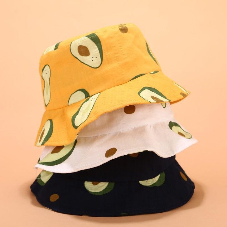 AVOCADO AND ICE CREAM BUCKET HAT-Cosmique Studio
