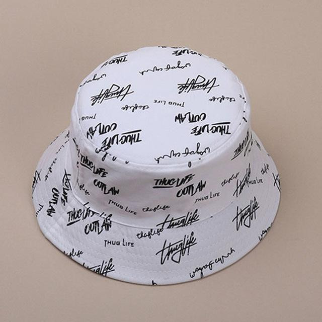 GRAFFITI PRINT REVERSIBLE BUCKET HAT-Cosmique Studio