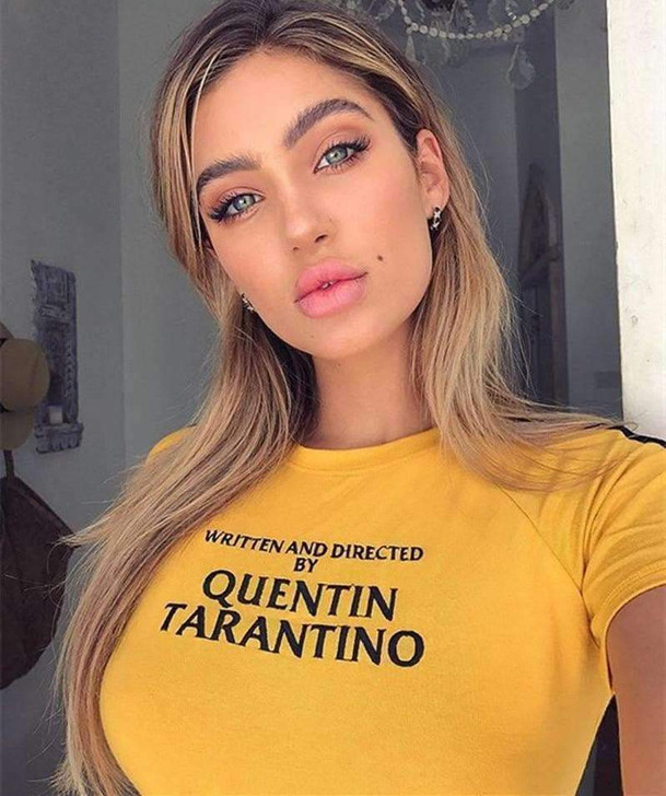 written and directed by quentin tarantino yellow tee