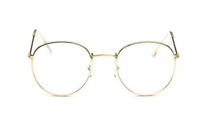 SOFT GIRL RETRO STYLE ROUND GLASSES-Cosmique Studio