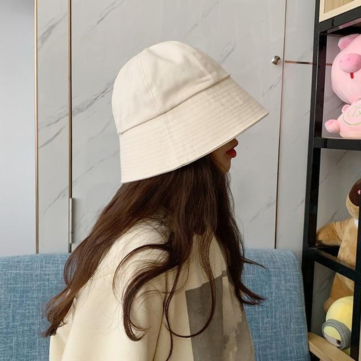 AESTHETIC KOREAN STYLE COLORED BUCKET HAT-Cosmique Studio