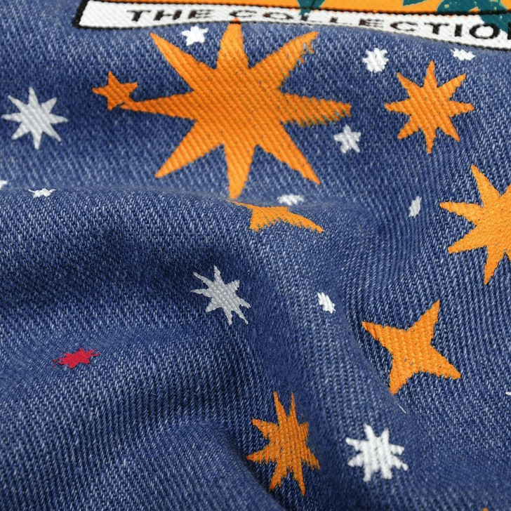 AESTHETIC VINTAGE ART HOE PRINTED DENIM PANTS - Cosmique Studio AESTHETIC VINTAGE ART HOE PRINTED DENIM PANTS - Cosmique Studio