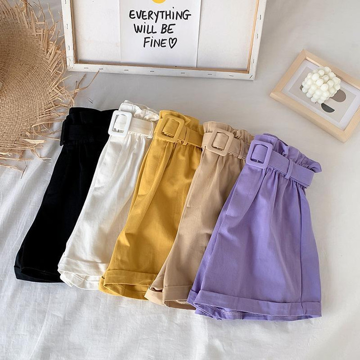 INDIE GIRL ELEGANT COTTON SHORTS - Cosmique Studio