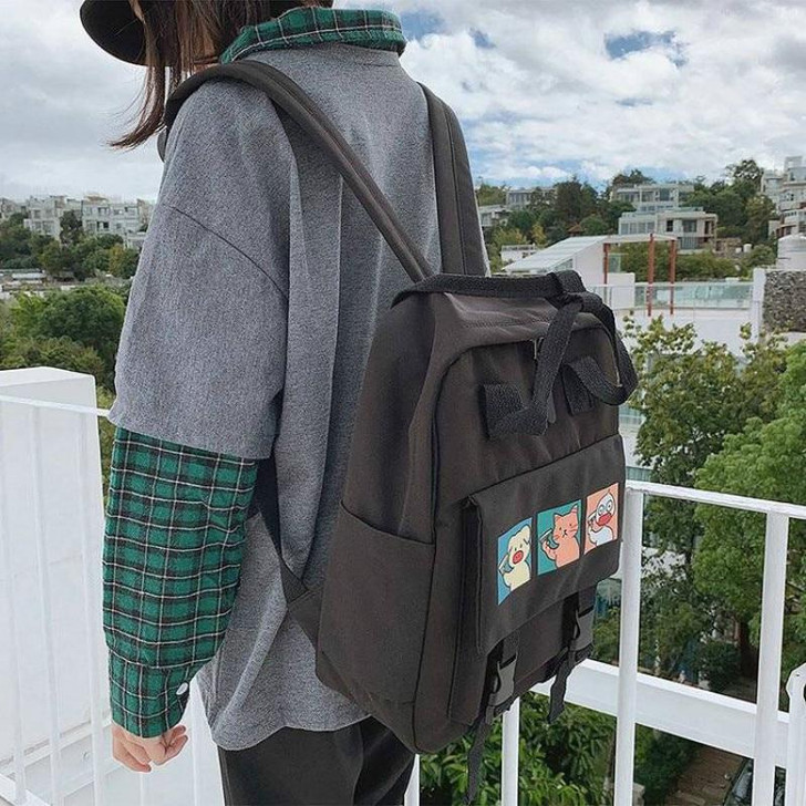 SCHOOL STYLE WATERPROOF BACKPACK - Cosmique Studio SCHOOL STYLE WATERPROOF BACKPACK - Cosmique Studio