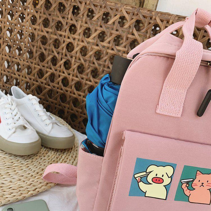 SCHOOL STYLE WATERPROOF BACKPACK - Cosmique Studio SCHOOL STYLE WATERPROOF BACKPACK - Cosmique Studio