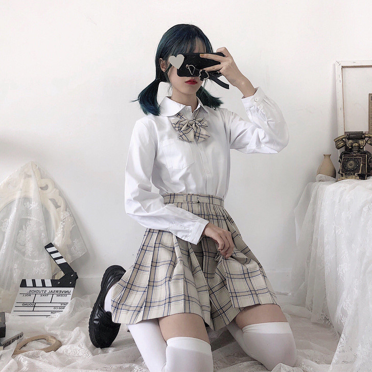 JAPANESE PREPPY STYLE SCHOOL MINI SKIRT - Cosmique Studio JAPANESE PREPPY STYLE SCHOOL MINI SKIRT - Cosmique Studio