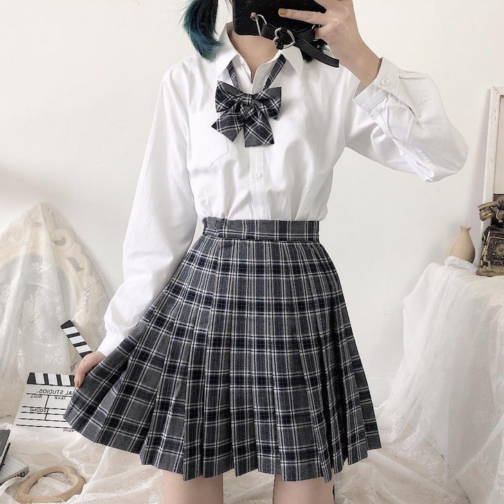 JAPANESE PREPPY STYLE SCHOOL MINI SKIRT - Cosmique Studio JAPANESE PREPPY STYLE SCHOOL MINI SKIRT - Cosmique Studio
