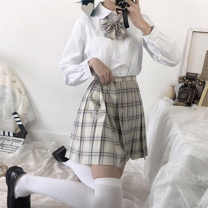 JAPANESE PREPPY STYLE SCHOOL MINI SKIRT - Cosmique Studio JAPANESE PREPPY STYLE SCHOOL MINI SKIRT - Cosmique Studio