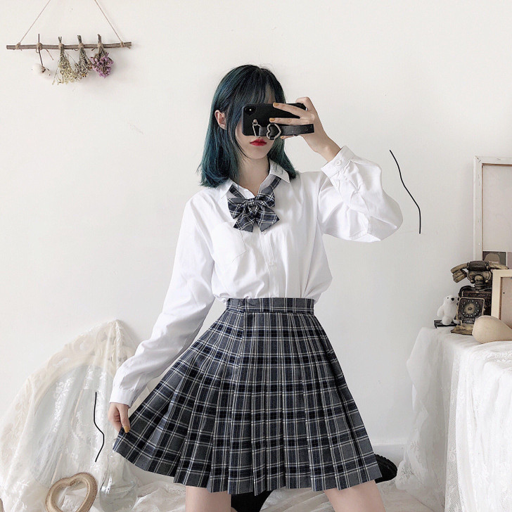 JAPANESE PREPPY STYLE SCHOOL MINI SKIRT - Cosmique Studio JAPANESE PREPPY STYLE SCHOOL MINI SKIRT - Cosmique Studio