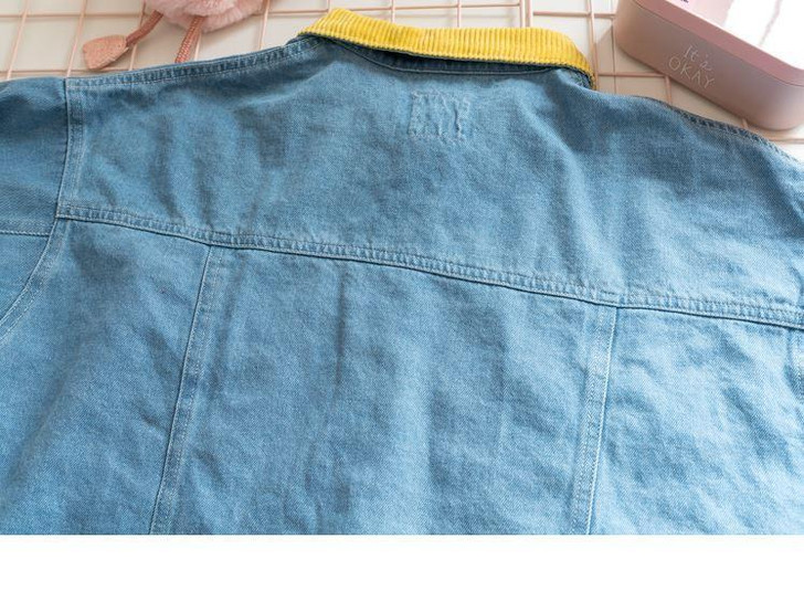 AESTHETIC VINTAGE OVERSIZED DENIM JACKET - Cosmique Studio AESTHETIC VINTAGE OVERSIZED DENIM JACKET - Cosmique Studio