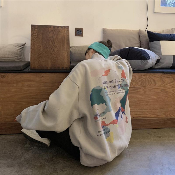 SOFT KAWAII STYLE CASUAL SWEATSHIRT-Cosmique Studio-Aesthetic Clothing Store SOFT KAWAII STYLE CASUAL SWEATSHIRT-Cosmique Studio-Aesthetic Clothing Store